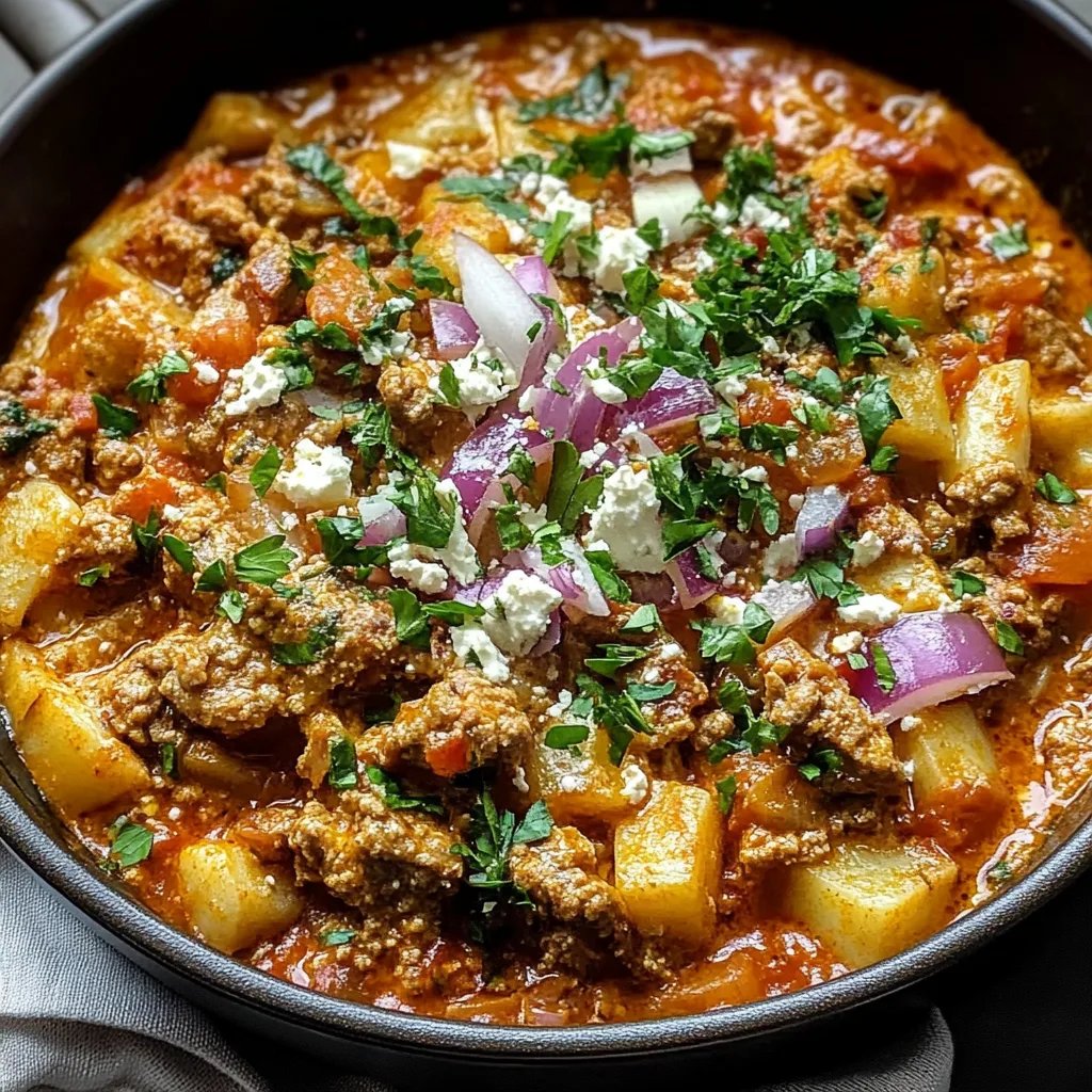 Griechische Kritharaki-Pfanne