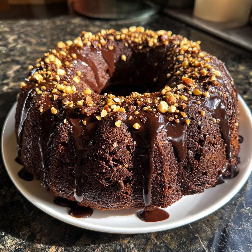 Steinbock Schoko Haselnuss Kuchen