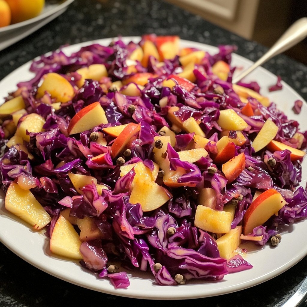 Rotkohl mit Äpfeln und Nelken