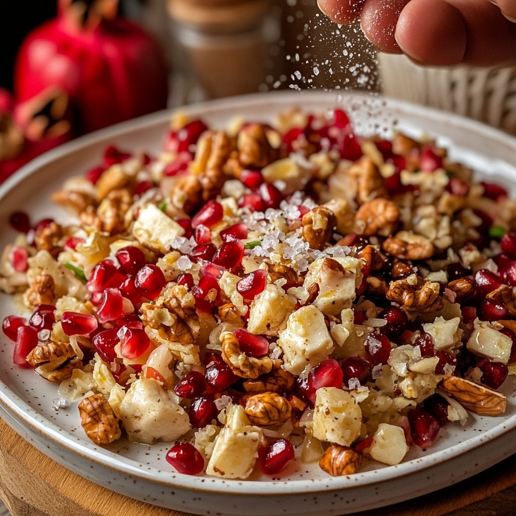 Feldsalat mit Walnüssen und Granatapfel