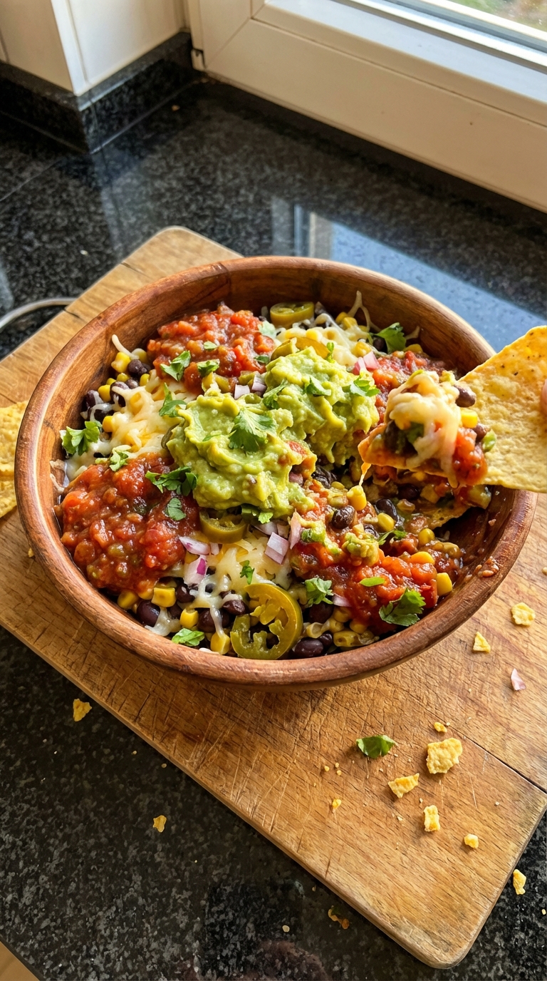 Geschichtete Nacho Salat Bowl​