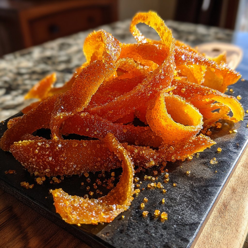 Old Fashioned Candied Orange Peel