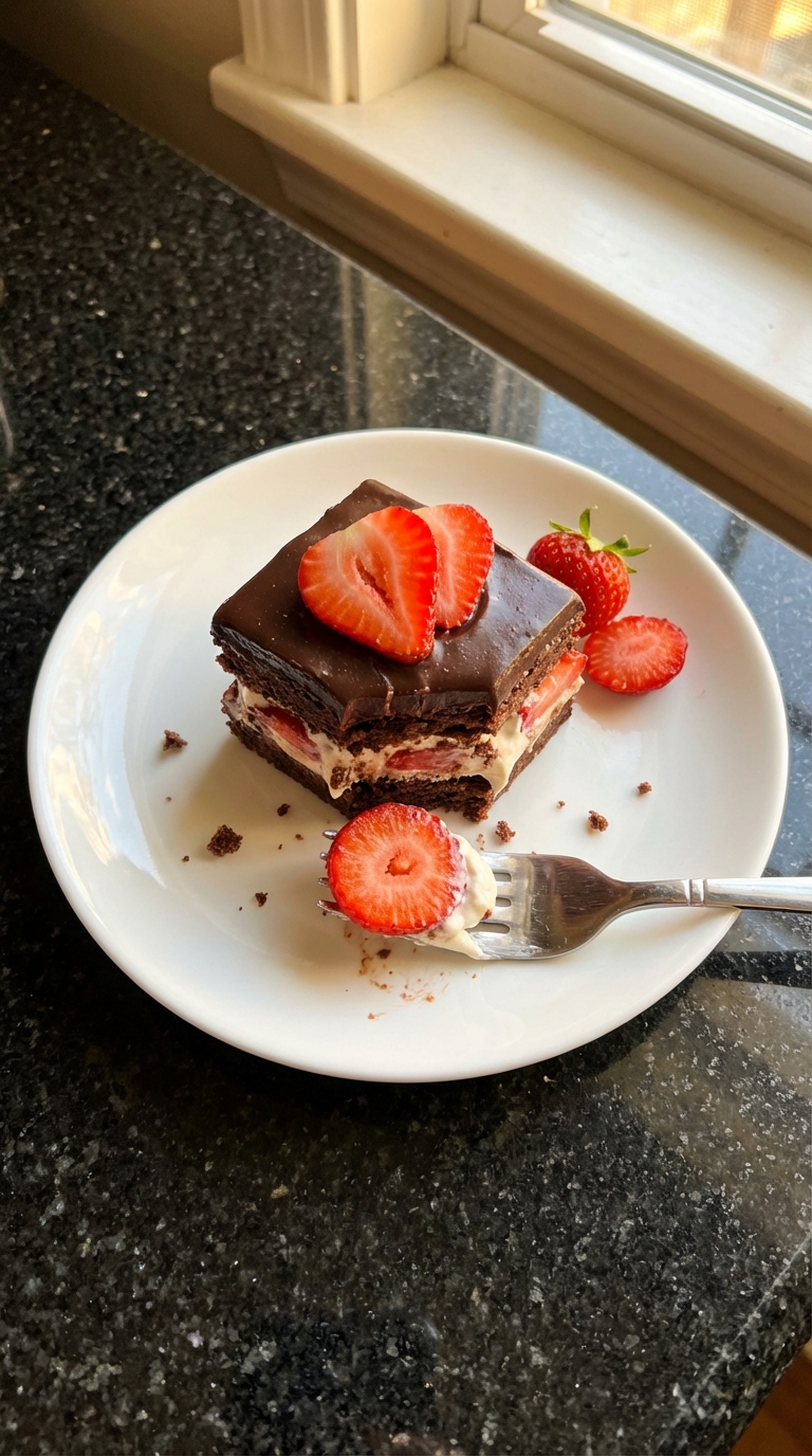 Schoko Erdbeer Shortcake Häppchen​