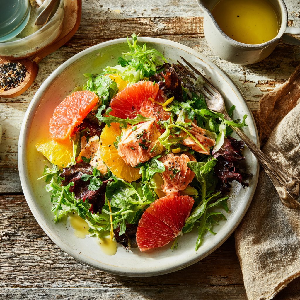 Zesty Citrus Salmon Salad