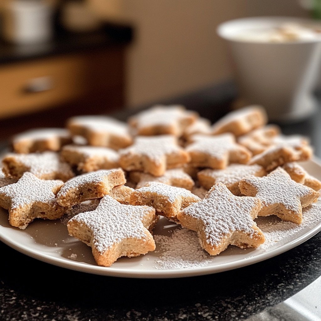 Mandel-Sternspritzgebäck