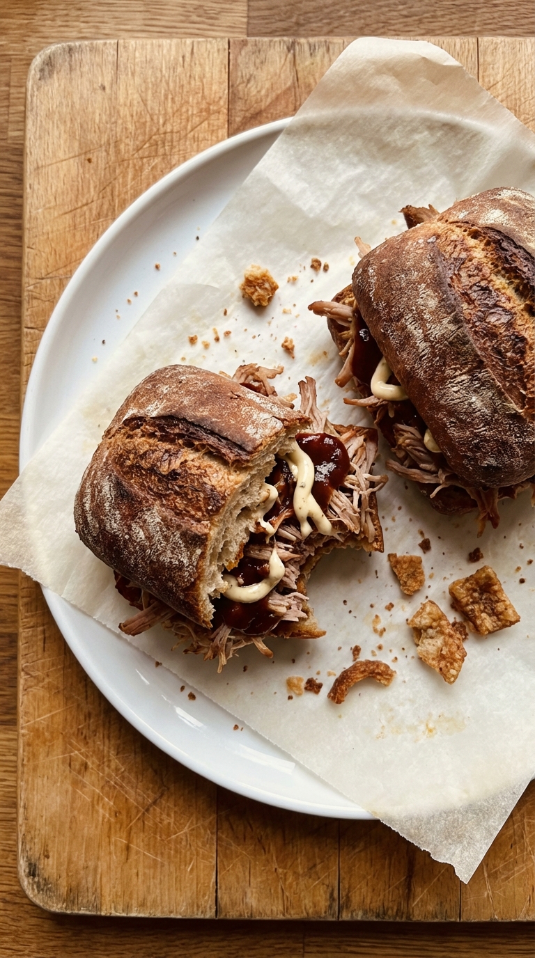 Barbecue Rind Sandwiches mit Aioli