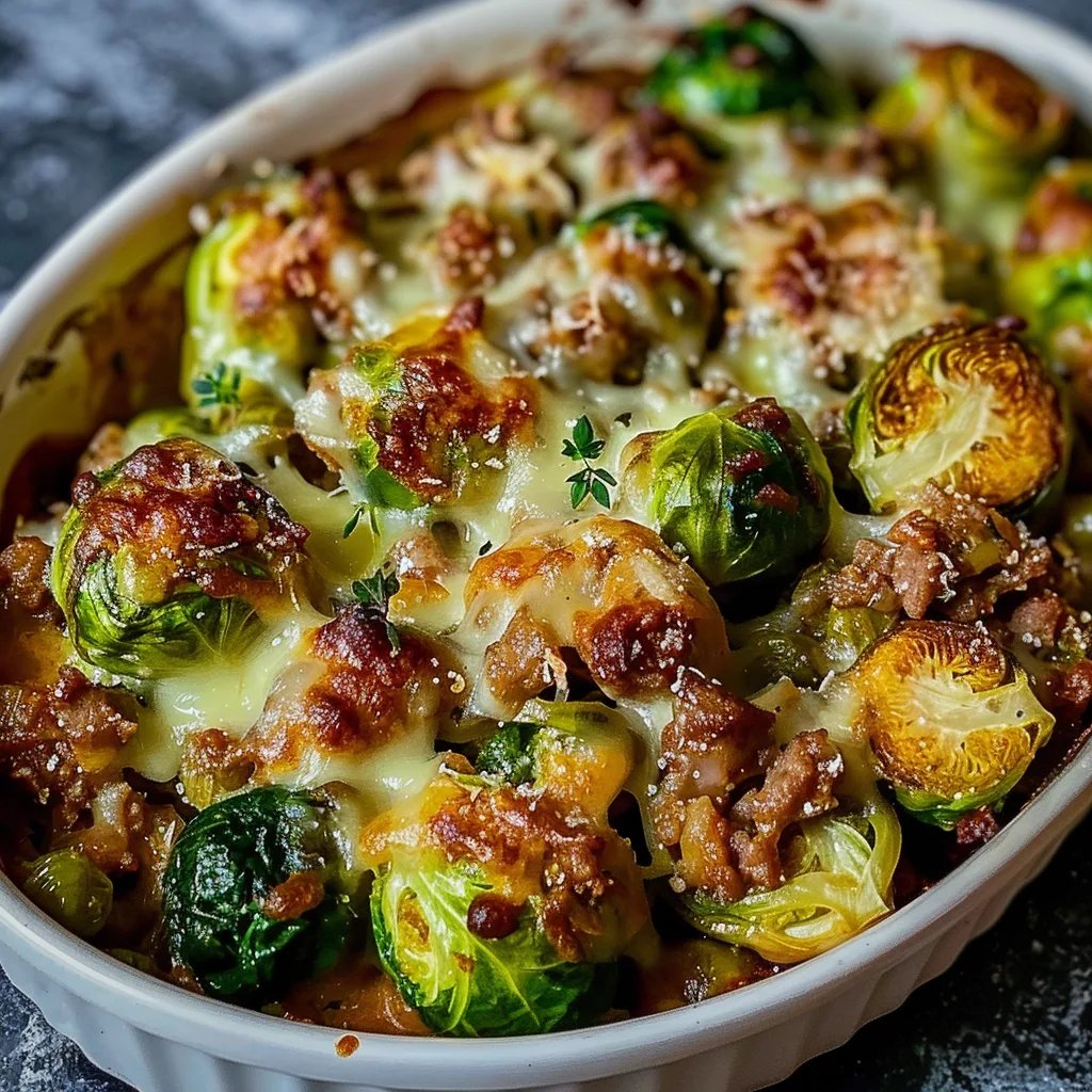 Rosenkohl Hack Auflauf