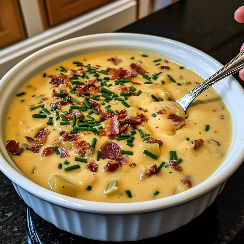 Cremige Kartoffel-Lauch-Suppe für kalte Abende