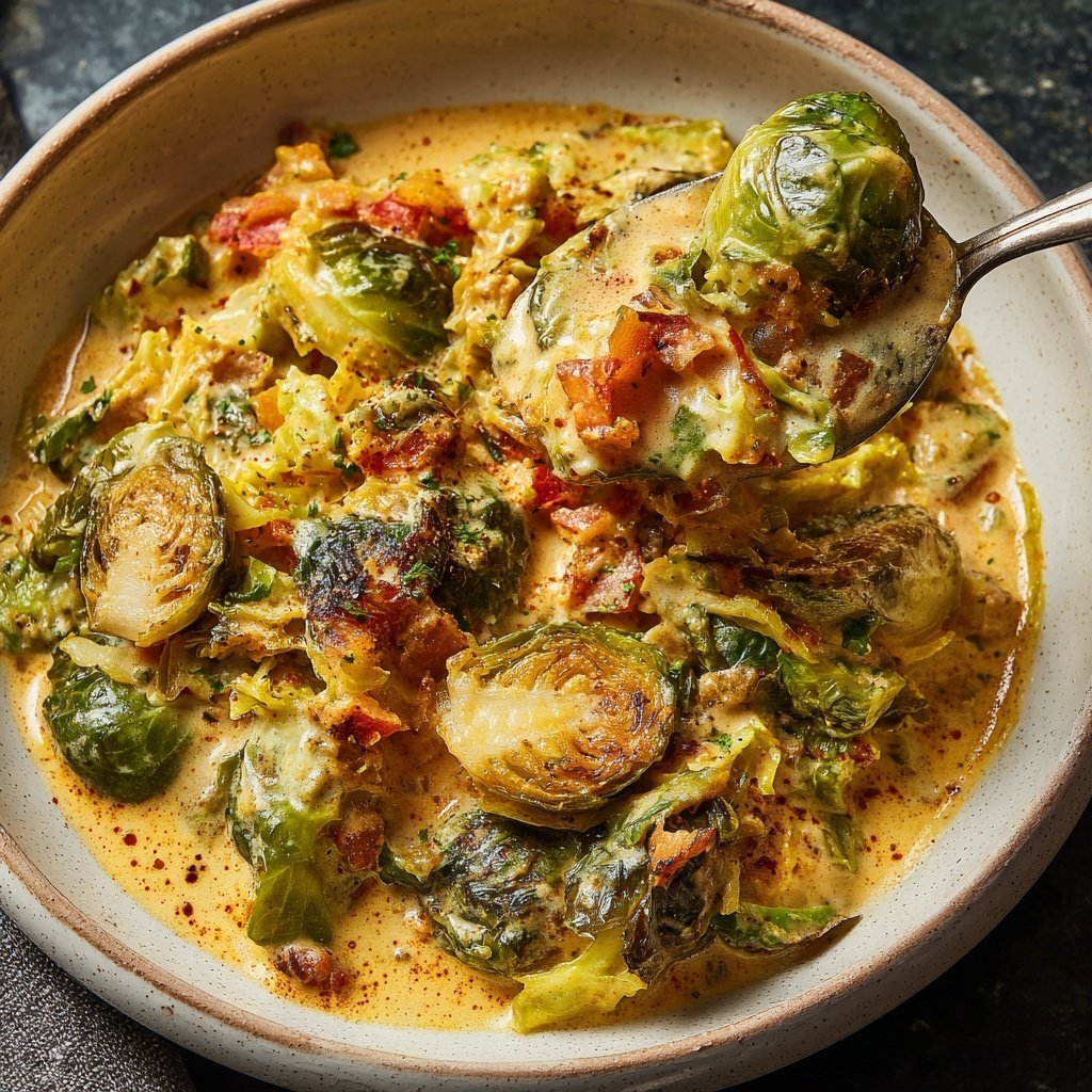 Rosenkohl-Curry mit Kokosmilch und Basmatireis​