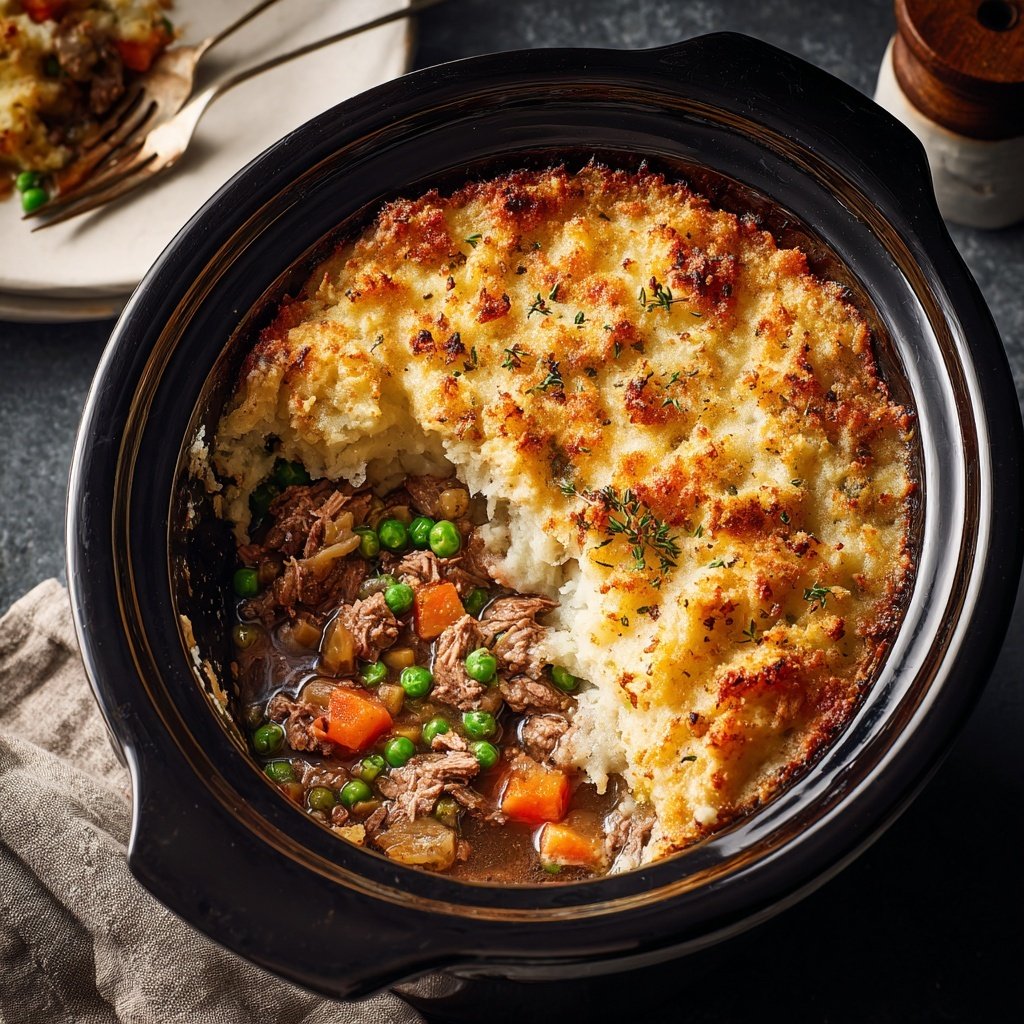 Herzhafter Shepherd's Pie im Slow Cooker