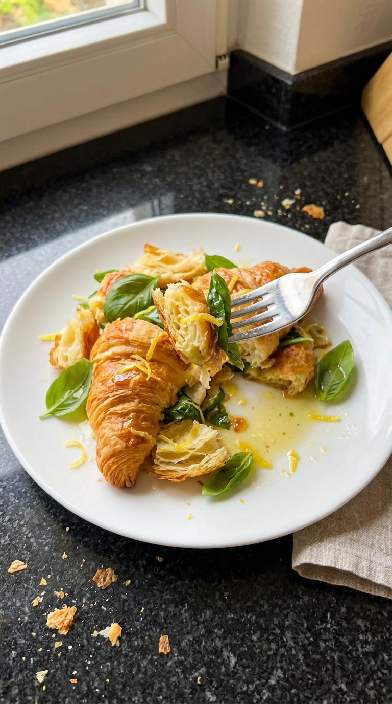 Zitronen Basilikum Croissant Salat​