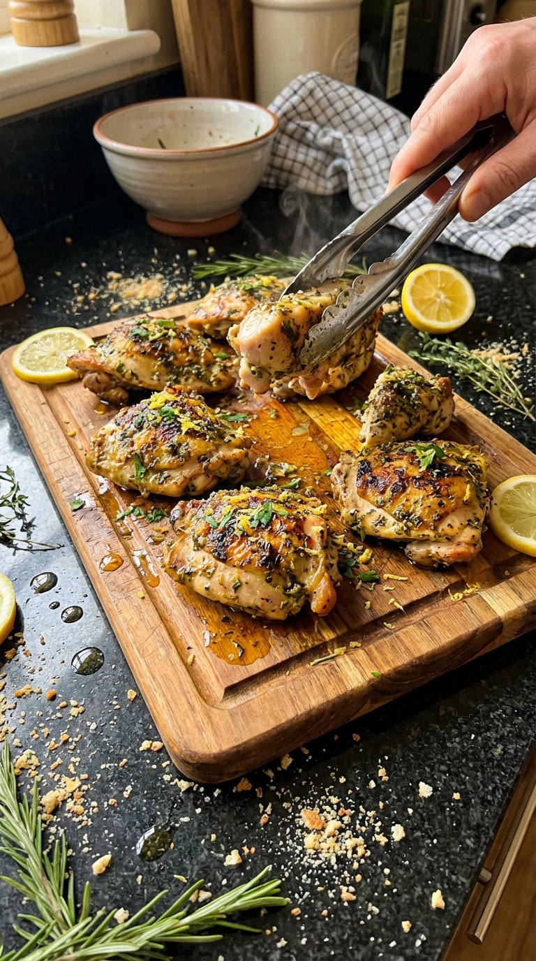 Spritziges Zitronen Kräuter Grillhähnchen​