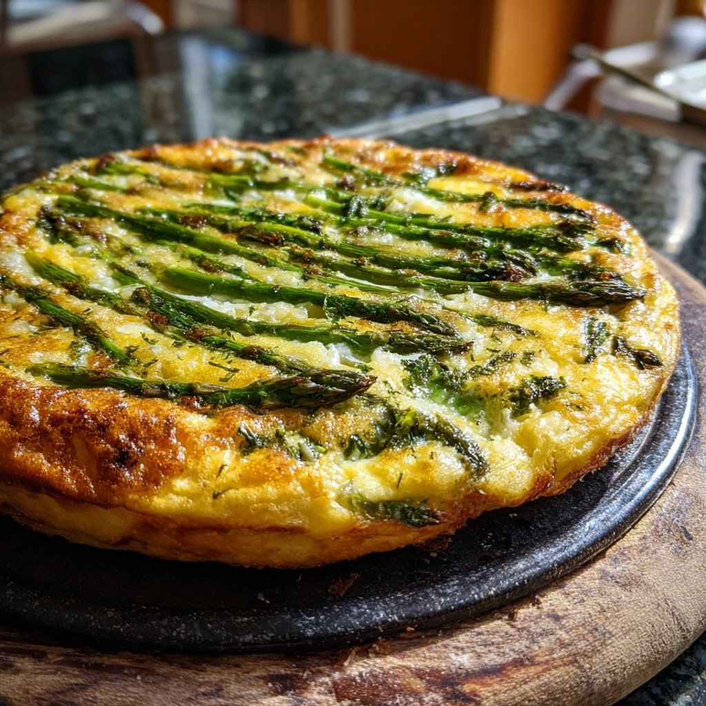 Blech Spargel Frittata für Zwölf