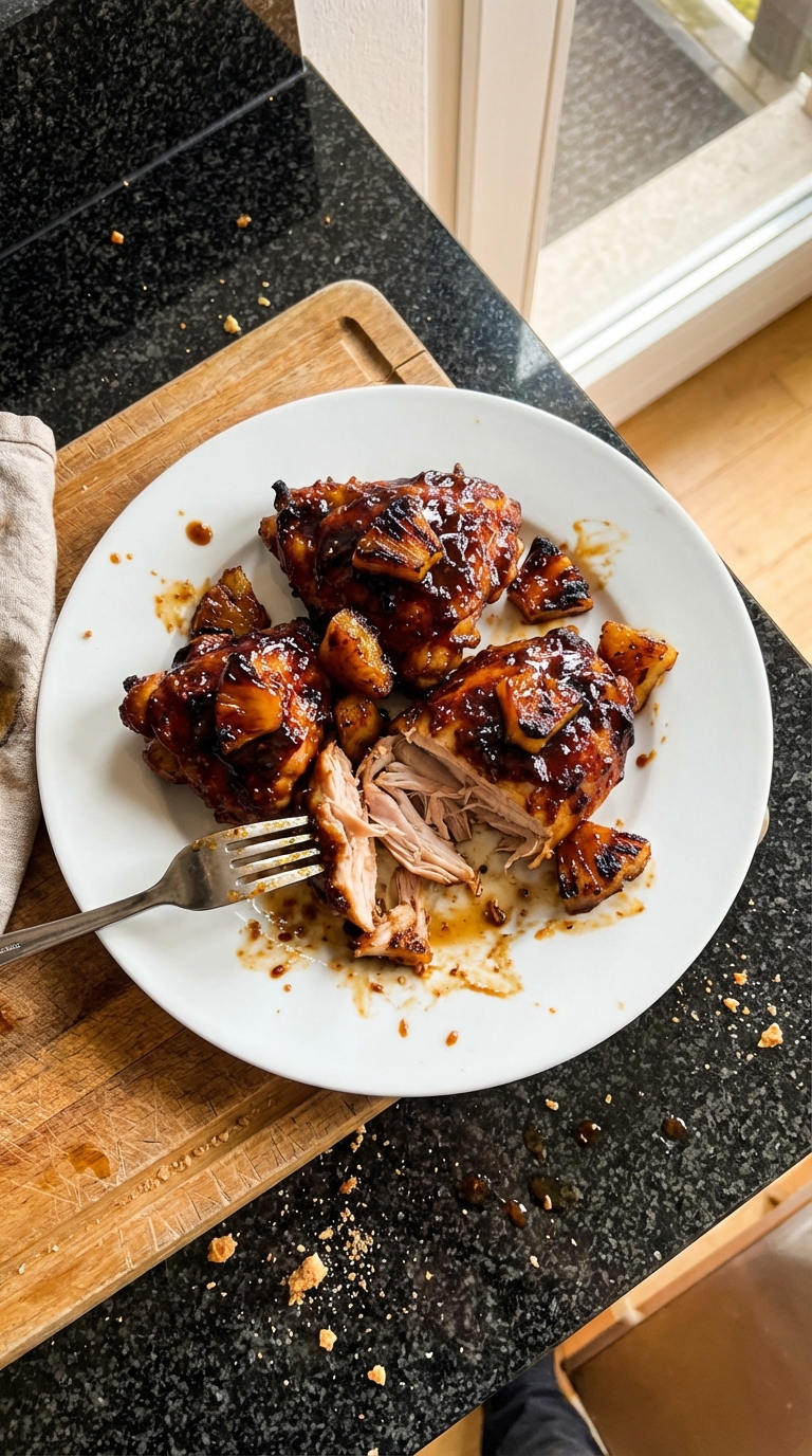 Klebriges Ananas BBQ Hähnchen