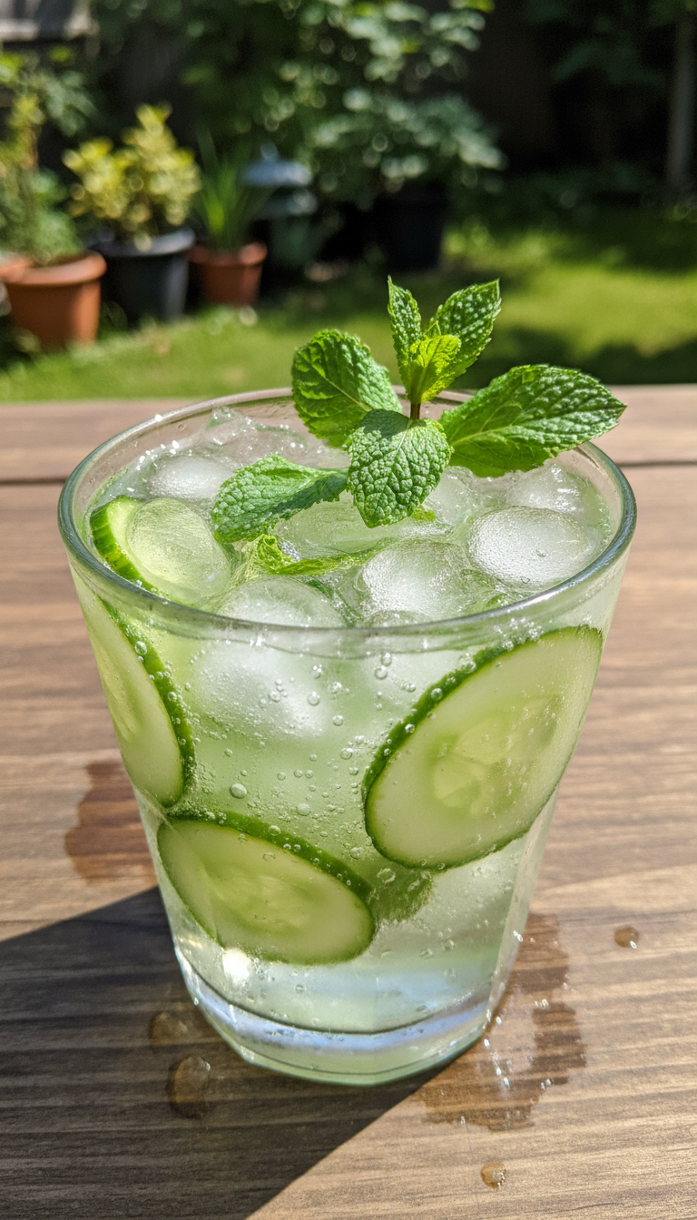 Gurken Minz Mocktail