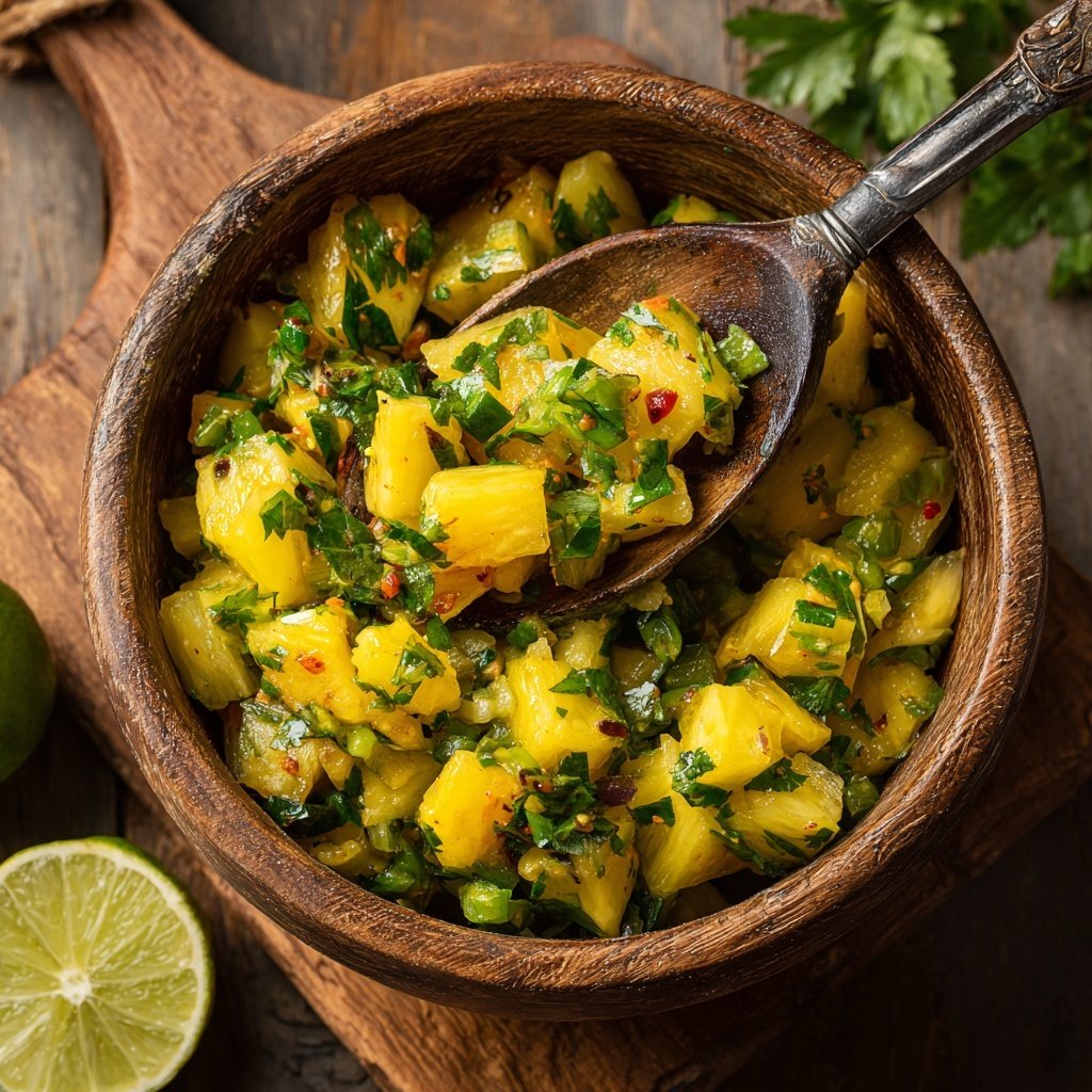 Ananas Salsa mit Limette