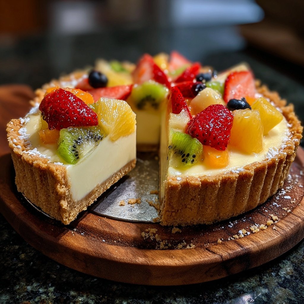 Tropische Vanille-Pudding Tart