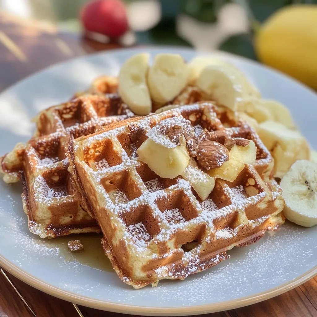 Vegane Waffeln ohne Zucker