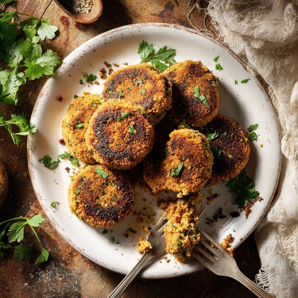 Rustikale Lachsfrikadellen mit Koriander